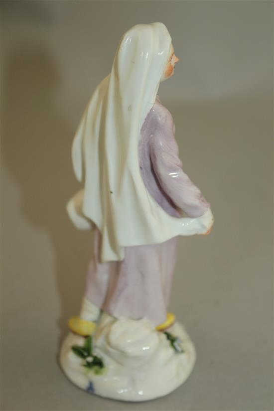 A fine Meissen figure of a Turkish woman, 18th century, 14.5cm, Provenance: Adams Antiques